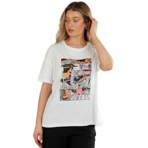 Női rövid ujjú póló FUNDANGO Nissa T-shirt-100-white kép