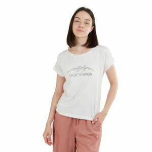 Női rövid ujjú túrázó póló FUNDANGO Atmos T-shirt-170-stone kép