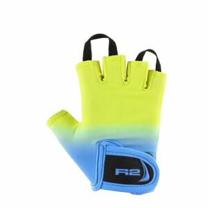 Fiú kerékpáros kesztyűk R2 Voska Yellow kép