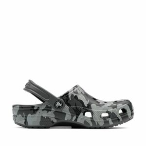 Fiú kroksik (szabadidőcipő) CROCS Classic Camo Clog K black grey kép