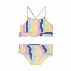 Lány fürdőruhák COLOR KIDS Bikini W. Frills, AOP, lavender mist kép
