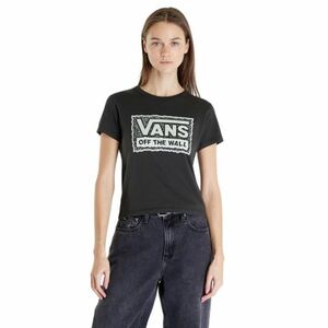 Női rövid ujjú póló VANS RUGGED BOX LOGO MINI-Black kép