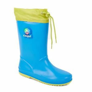 Fiú gumicsizmák COQUI Rainy Collar sea blue citrus flash kép