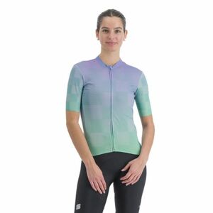 Női rövid ujjú kerékpáros mez SPORTFUL Rocket w jersey, chalk violet jade cream kép