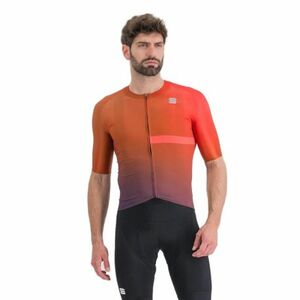 Férfi rövidujjú kerékpáros mez SPORTFUL Bomber jersey, cayenna red pompelmo kép