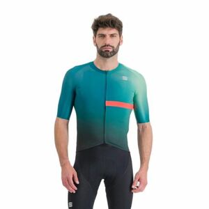 Férfi rövidujjú kerékpáros mez SPORTFUL Bomber jersey, shade spruce pompelmo kép