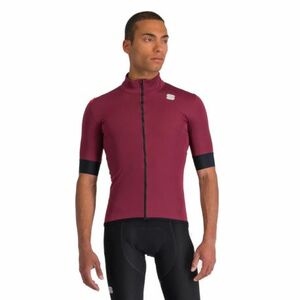 Férfi kerékpáros dzseki SPORTFUL Fiandre light no rain jacket short sleeve, red wine kép