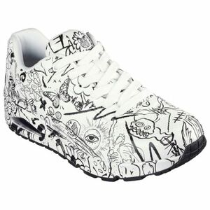 Férfi szabadidőcipő SKECHERS Uno Process Sketch M white black kép