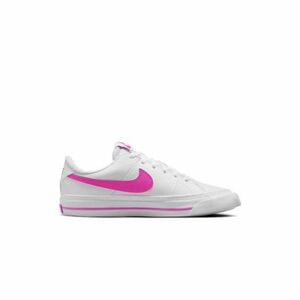 Lány szabadidőcipő NIKE Court Legacy Jr white laser fuchsia kép