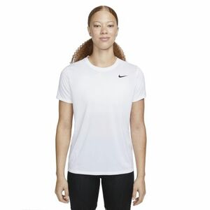 Női rövid ujjú edzőpóló NIKE W NK DF RLGD SS TEE-100 WHITE BLACK kép