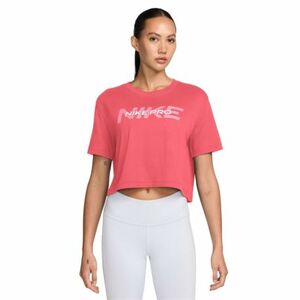 Női rövid ujjú edzőpóló NIKE PRO W SS CRP TEE FA24-629 ASTER PINK kép
