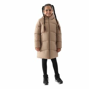 Lánykabát 4F JUNIOR DOWN JACKET-JWAW24TDJAF455-83S-BEIGE kép
