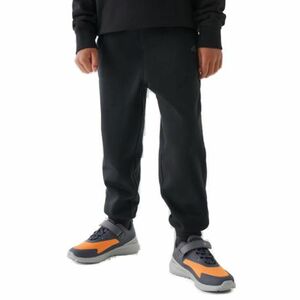 Fiú melegített melegítőnadrágok 4F JUNIOR TROUSERS-JWAW24TTROM761-20S-DEEP BLACK kép