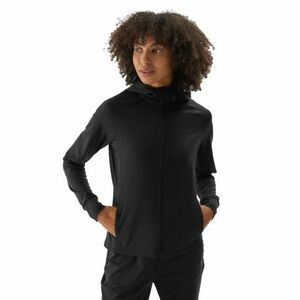 Női bélelt edzőpulóver cipzárral 4F SWEATSHIRT FNK-WAW24TFSWF406-20S-DEEP BLACK kép