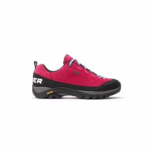 Női alacsony túrázó teljes bőr cipő NORTHFINDER Mana dark cherry kép