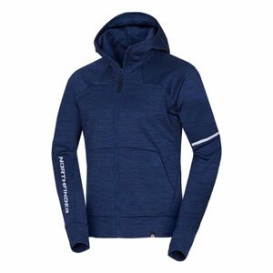 Férfi bélelt túrázó pulóver cipzárral NORTHFINDER LUIGI-285bluemelange kép