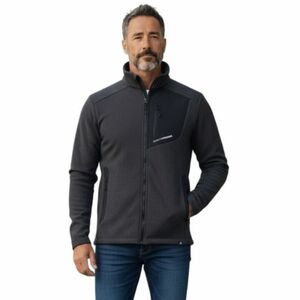 Férfi bélelt túrázó pulóver cipzárral NORTHFINDER LUDOVICO-269black kép