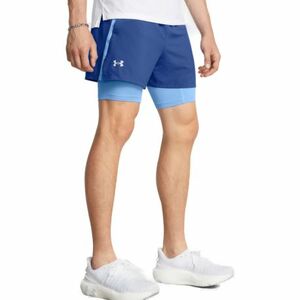 Férfi edzőnadrágok UNDER ARMOUR UA LAUNCH 5 2-IN-1 SHORTS-BLU kép