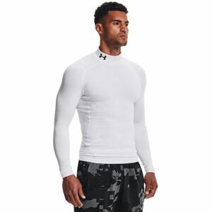 Férfi hosszú ujjú kompressziós póló UNDER ARMOUR UA CG Armour Comp Mock-WHT kép