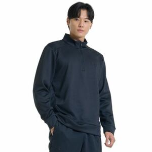 Férfi bélelt edzőpulóver 1 2 cipzárral UNDER ARMOUR UA Armour Fleece 1 4 Zip-BLK kép