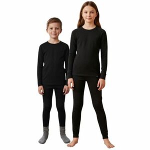 Gyerek thermo fehérnemű felső és alsó rész COLOR KIDS Ski Underwear-140-Black kép