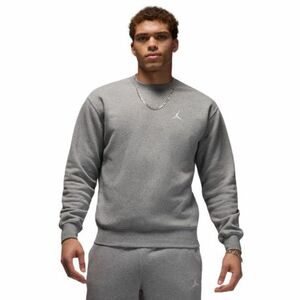 Férfi kapucnis pulóver NIKE M J BRKLN FLC CREW-091 CARBON HEATHER WHITE kép