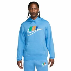 Férfi bélelt edzőpulóver kapucnival NIKE M NK CLUB BB HDY FUTURA BLOCK-412 UNIVERSITY BLUE kép