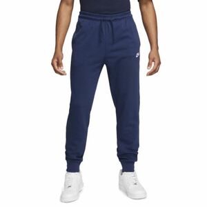 Férfi bélelt melegítőnadrágok NIKE M NK CLUB KNIT JOGGER-410 MIDNIGHT NAVY WHITE kép