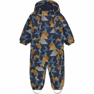 Gyermek téli overall COLOR KIDS Coverall W. 2 ZIP- AOP-741592.3520-Orange Pop kép