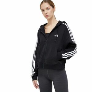 Női cipzáras pulóver ADIDAS W 3S FT FZ S HD-IC8781-Black kép