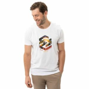 Férfi rövid ujjú póló VOLCANO SUNSET-100-WHITE kép