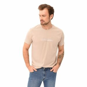Férfi rövid ujjú póló VOLCANO OFTEN-102-BEIGE kép