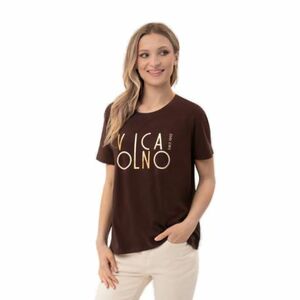 Női rövid ujjú póló VOLCANO MADAME-500-BROWN kép