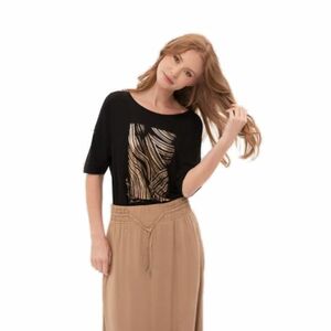 Női rövid ujjú póló VOLCANO FEST-700-BLACK kép