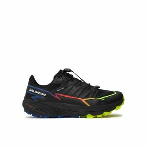 Férfi futó trail cipők SALOMON ThunderCross GTX Blue Fire black surf the web safety yellow kép