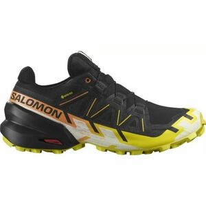 Férfi futó trail cipők SALOMON Speedcross 6 GTX M black sulphur spring bird of paradise kép