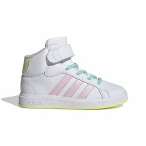 Lány szabadidőcipő ADIDAS Grand Court Mid cloud white clear pink ice yellow kép