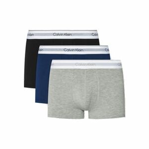 Férfi boxeralsók CALVIN KLEIN 3 PACK-TRUNK-BLACK, NEW NAVY, GREY HEATHER kép