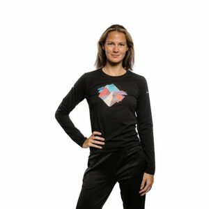 Női túrázó hosszú ujjú póló EVERETT ROCKS W black kép