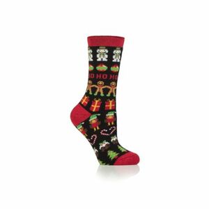 Női zoknik HEAT HOLDERS 1 PACK-WOMEN LITE GINGERBREAD-CHRISTMAS SOCKS kép