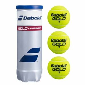 Teniszlabdák 3 db BABOLAT GOLD CHAMPIONSHIP X3 kép