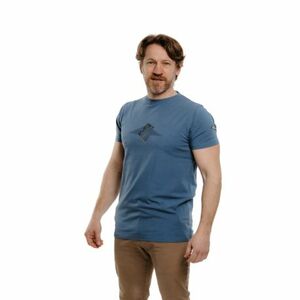 Férfi rövid ujjú túrázó póló EVERETT T-PEAK blue kép