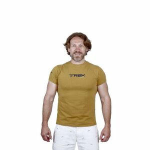 Férfi rövid ujjú túrázó póló EVERETT T-REK brown kép