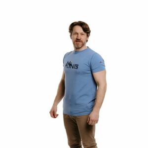 Férfi rövid ujjú túrázó póló EVERETT T-HIKE blue kép