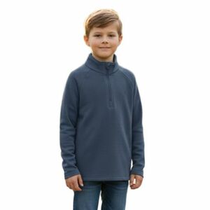 Gyerek sípulóver 1 2 cipzárral COLOR KIDS Fleece Pulli - Stretch-7842-Stormy Weather kép
