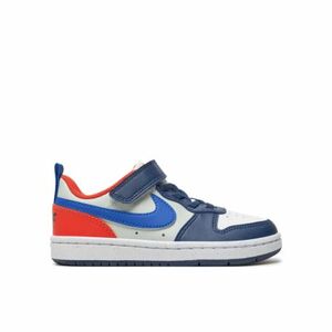 Fiú szabadidőcipők NIKE Court Borough Low Recraft midnight navy hyper royal orange kép