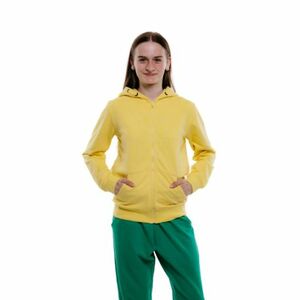 Lány kapucnis pulóver cipzárral AUTHORITY H-TEEN ZIP G yellow kép