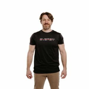 Férfi rövid ujjú túrázó póló EVERETT TecShirt M antracit melange kép