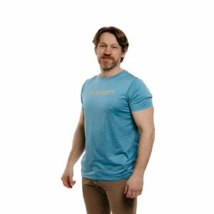 Férfi rövid ujjú túrázó póló EVERETT TecShirt M blue melange kép