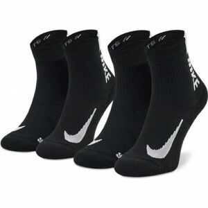 Zoknik NIKE 2 PACK-NK MLTPLIER ANKLE-Black kép